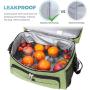 colorful polyester aluminum foil insulation isotherm plastic cooler tote  bag camping high quality food delivery cooler bag