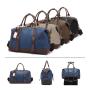 2021 Luggage Bag Men Women PU Leather Clothes Storage Carry-On Duffle Organiser Foldable Duffel bag Packable Tote Travel Bag