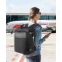ZF049 Customized Business Boarding Bag Polyester Waterproof Outdoor Travel Organizer Bag Men Shoulders Computer Backpack USB
