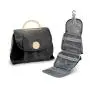 custom waterproof foldable makeup cosmetic bags organizer small hanging leather pu travel toiletry bag for women