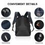Custom logo Men College large capacity Computer Business Backpack Waterproof Anti-theft Work Backpack Office Travel Laptop Bag