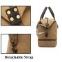 Factory wholesale casual canvas travel bag genuine leather sports fitness bag dry and wet separate luggage storage bag unisex