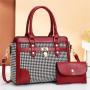 2024 Design Printed Color Contrasting Mother Bag High-capacity Women Fashion Bag Handbag Single Shoulder Diagonal Cross Bag