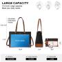 LOVEVOOK PU Leather notebook Bags Large Capacity Computer Tote Handbag Business Office Work Ladies laptop Briefcase with USB
