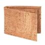 Original Wood Leather RFID Wallets Slim Short Brown Cork Coin Wallet Bifold Mens Cork Leather Wallet