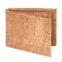 Original Wood Leather RFID Wallets Slim Short Brown Cork Coin Wallet Bifold Mens Cork Leather Wallet