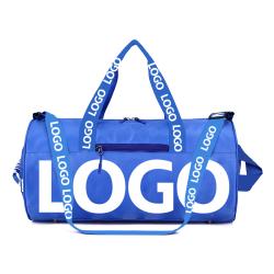 custom printed sport bag blue color sac de voyage unisex reusable portable cheerleading gym weekender luggage travel duffel bags