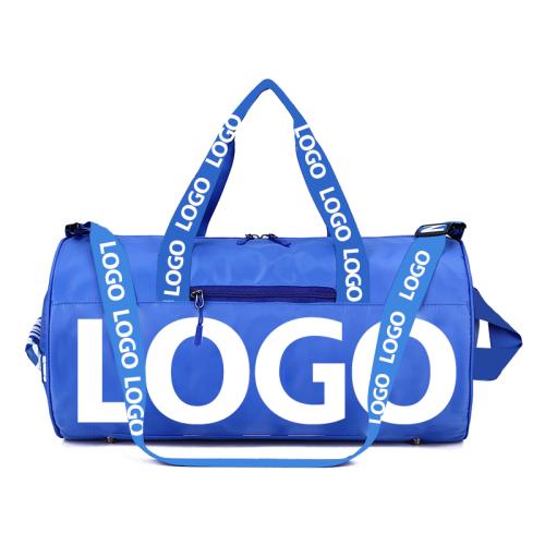 custom printed sport bag blue color sac de voyage unisex reusable portable cheerleading gym weekender luggage travel duffel bags