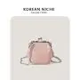Wholesale Mini Metal Clip Handbag Luxury High Quality Chain Shoulder Bag PU Leather Cute Lipstick Bag
