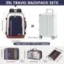 LOVEVOOK 2024 New Style 4pcs/set Custom Waterproof Business Travel Laptop Backpack High Quality Daypack Work Travel Backpack Bag