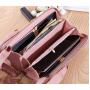 OEC001 New Korean Wallet Women Long Zipper Large Capacity Mobile Phone Bag Versatile Love Korean Handheld Wallet women