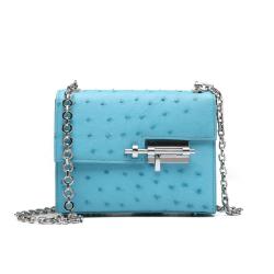 ODM OEM Bolso De Mujer Marca Famosa Luxury Genuine Leather Ostrich Skin Designer Shoulder Crossbody Bags Women Handbags