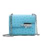 ODM OEM Bolso De Mujer Marca Famosa Luxury Genuine Leather Ostrich Skin Designer Shoulder Crossbody Bags Women Handbags