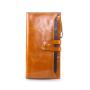 2024 Custom Genuine Leather RFID Long Wallet For Fashionable Women With Removable Holders