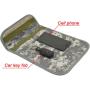 protection rfid signal blocking bag shielding pouch wallet anti-theft hanging neck id phone cellphone bag
