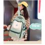 ZR835 Schoolbag New Backpack Fashion High Capacity Unisex Computer Laptop Bag Nylon High School Students Letter Backpack Trend