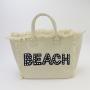 Keymay Custom Print Canvas Tote Bag With Pocket And Zipper Woman Bags Handbags Tassel Blank Canvas Tote Bag