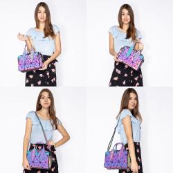Lovevook 2021 New famous designer Geometric luminous shoulder bags lady fashion pu leather reflective handbags women