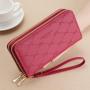 KBW466 Women Wallet Long Double Zipper Wallet Girls 2023 New Fashion Bow Clutch Bag Good Quality PU Ladies Money Card Clip