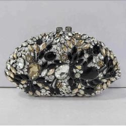 Handmade 2024 Luxury Crystal Clutch Women Rhinestone Evening Bag For Party And Wedding
