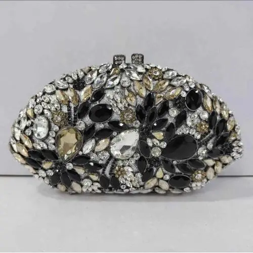 Handmade 2024 Luxury Crystal Clutch Women Rhinestone Evening Bag For Party And Wedding