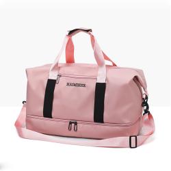 High quality travel duffel tote bag shoe compartment sports gym bag