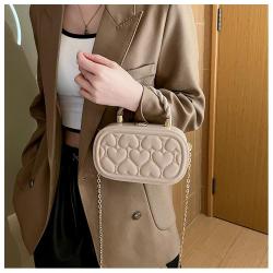 HR265 Advanced Versatile Small Bag Women's New Versatile Popular Small Crowd Chain Crossbody Bag Handheld Box Small Square Bag