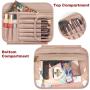Private Label Cosmetic Bags Organization Travel Multiple Waterproof Toiletry Handbag Layers Quilted Portable Beauty Storage Bags
