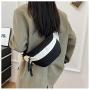 ZWY154 Daily Casual Simple Crossbody Bags for Men Women Nylon Sports Running Student Chest Bag Wholesale New Color Blocking Bag