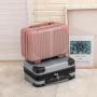 HR753 Handheld Suitcase Small Luggage Box Cute Women's Makeup Box 14 Inch Small Lightweight Travel Box Mini Storage Bag