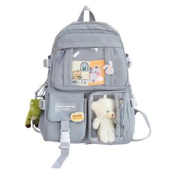 Custom New Style Clear  Kawaii Kids Campus School Backpack  Waterproof School Bags for Girls and Boys mochilas kawaii ITA bag