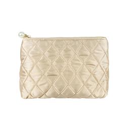 Travel Makeup Bag Vegan Leather Quilted Cosmetic Bag Waterproof Toiletry Handbag Portable Beauty Storage Bags