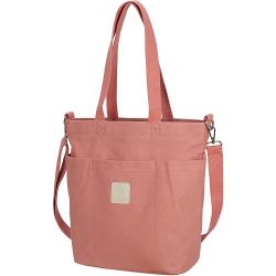 Gelory Canvas Tote Bag Women Shoulder Bag Casual Top Handle Bag Crossbody Handbags