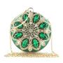 sac tendance 2024 Fashion Exquisite Chain Shoulder Bag Round Evening Bag Wedding Crystal Purse