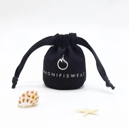 Wholesale Black Round Bottom Cotton Cosmetic Pouch Bottle Linen Makeup Drawstring Cosmetic Bag