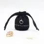 Wholesale Black Round Bottom Cotton Cosmetic Pouch Bottle Linen Makeup Drawstring Cosmetic Bag