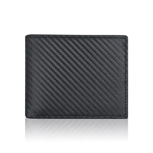 Men PU Leather Wallet RFID Blocking Card Holder Wallet With Flap