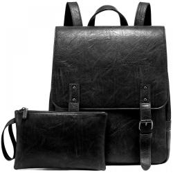 LOVEVOOK 2022 custom wholesale College School bags ladies handbags PU leather vintage fashion backpack daily women's Backpack