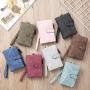 Frosted Wallet for Women Short Female Purse Soft PU Leather Korean Cute Tri-fold Card Holder Ladies Small Standard Wallets Bag