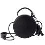 Custom Wholesale Ladies Hand Bag Girl Designer Purse round bag For Women Crossbody PU Leather Handbags
