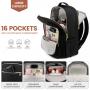 LOVEVOOK 15.6 17 18 in Waterproof Backpack Trendy Anti Theft School Bags For Men Usb College Laptop School Bags For Teenagers