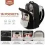 LOVEVOOK 15.6 17 18 in Waterproof Backpack Trendy Anti Theft School Bags For Men Usb College Laptop School Bags For Teenagers