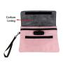 Odor Proof Pink Ladies/Women/Designer Bag with Activated Carbon Lined Storage Combination Lock Sealing Travel Box Pouch
