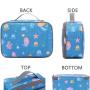 sublimation lunch ba outdoor square food Cooler Bag  aluminum foil waterproof leakproof Color cooler bag eco-friendly lunch bag