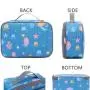 sublimation lunch ba outdoor square food Cooler Bag  aluminum foil waterproof leakproof Color cooler bag eco-friendly lunch bag