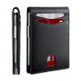 Slim Wallet for Men Gifts 12 Card Slots ID Window With Money Clip Minimalist RFID Front Pocket Bifold Leather wallet Gift Box