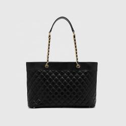 2024 Wholesale Custom Stitching Tote Business Handbags Large Capacity Shoulder Bag Ladies Leather Tote Bags