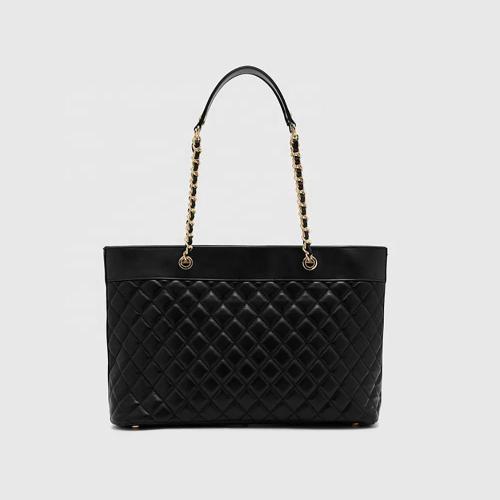 2024 Wholesale Custom Stitching Tote Business Handbags Large Capacity Shoulder Bag Ladies Leather Tote Bags