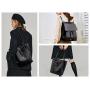 LOVEVOOK wholesale 2pc ladies gift handbag set 2022 pu leather office shoulder tote bags Convertible backpacks custom women bags
