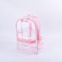 Boys Girls Transparent Backpack PVC Nylon Padded Strap Backpacks Durable Waterproof Bag Clear School Game Day Clear Backpack